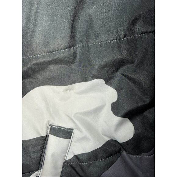 AIR JORDAN boys LAYERED-LOOK HOODED Puffer VEST JACKET XL camo Jump Man Logo - Picture 8 of 10